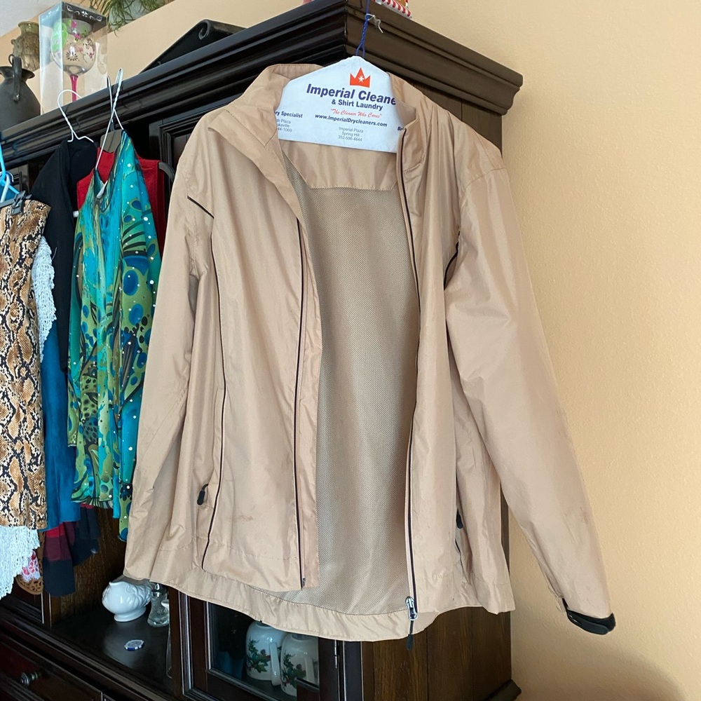 Green Lamb Beige Windbreaker.